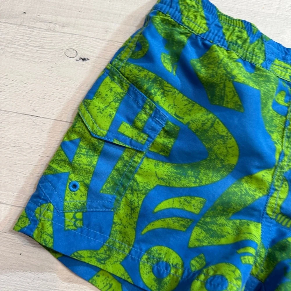 Columbia kids green blue swim shorts‎ board short 3T